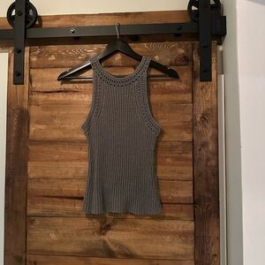 Lucky Brand Charcoal Knit Top